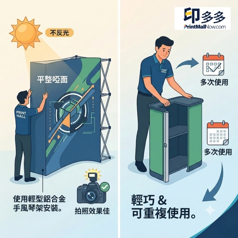 expo印刷_會展佈置 I 展銷枱設計 I 印刷安裝 I U型展覽攤位 - Print Mall Now